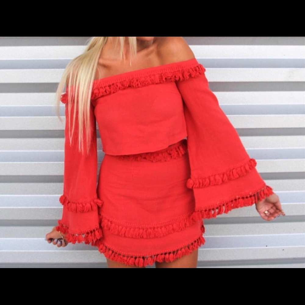 Size Small Red Two Piece Set Impeccable Pig